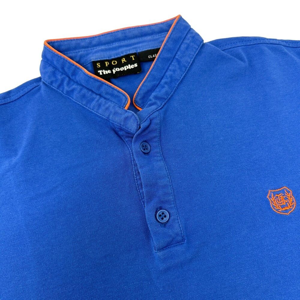 SPORT‎ THE KOOPLES Men Polo Shirt Blue Embroidered Logo Short Sleeves Size XS